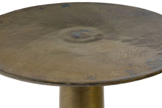 Golbez 29" Antique Brass Side Table 2